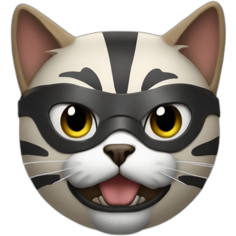 a cat with a lucha mask emoji