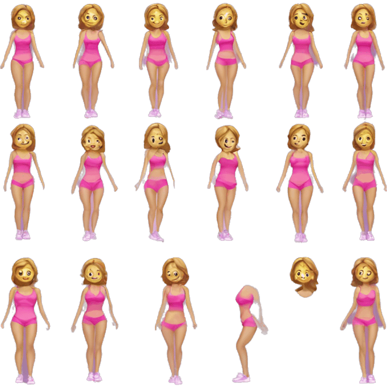 Women weight loss fitness journey  emoji