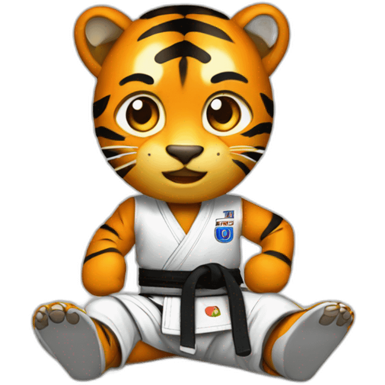 BJJ seated guard  Tiger  emoji