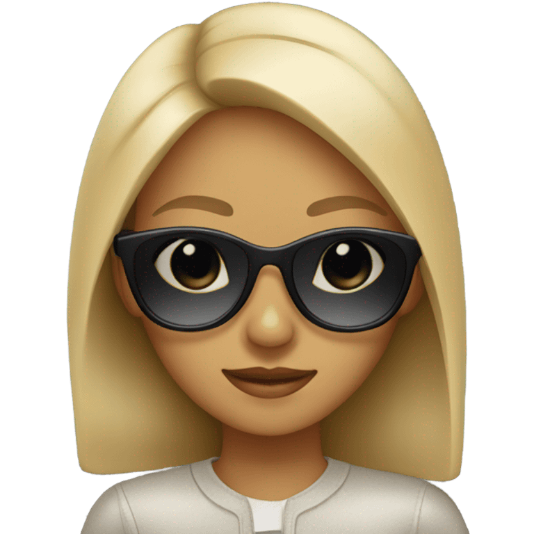 girl with sunglasses  emoji