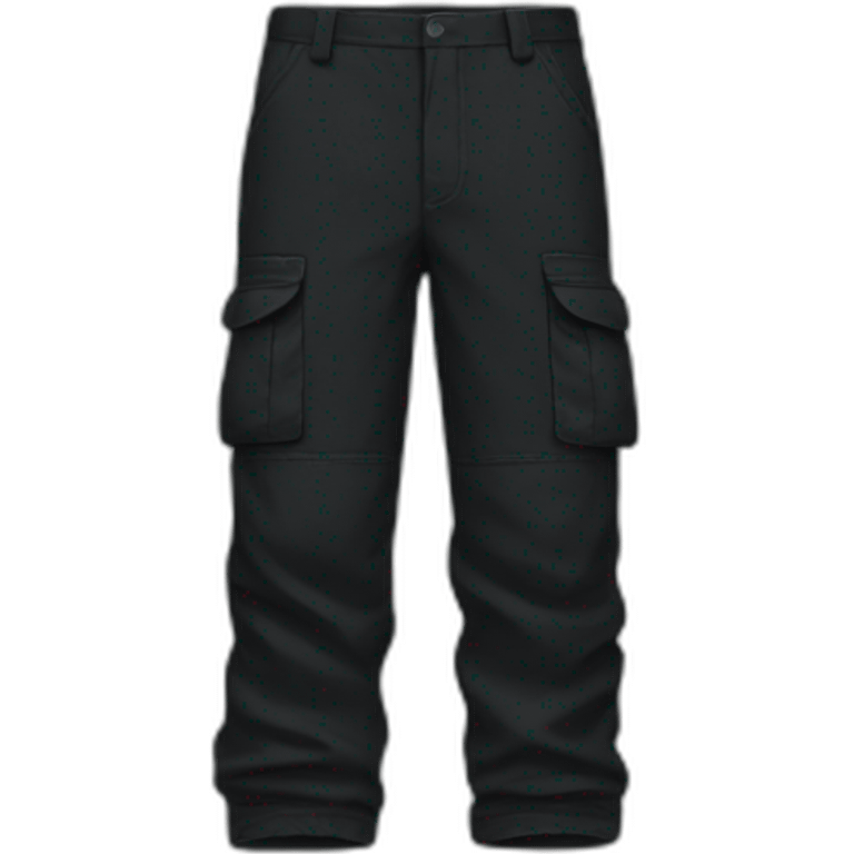 A black cargo pant emoji