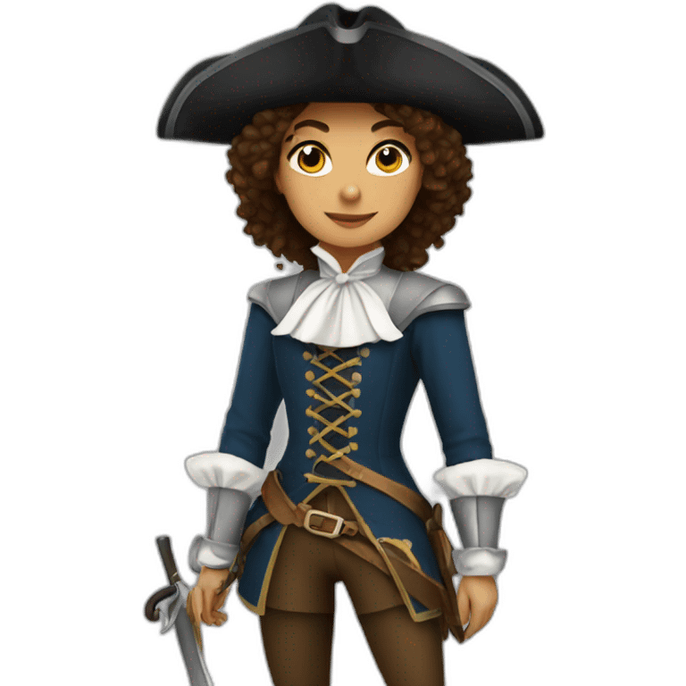 musketeer female emoji