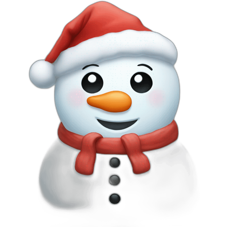 snowman santa emoji