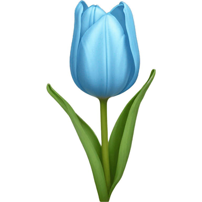 light blue tulip emoji