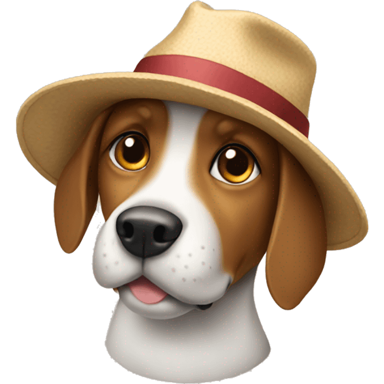 Dog with hat  emoji