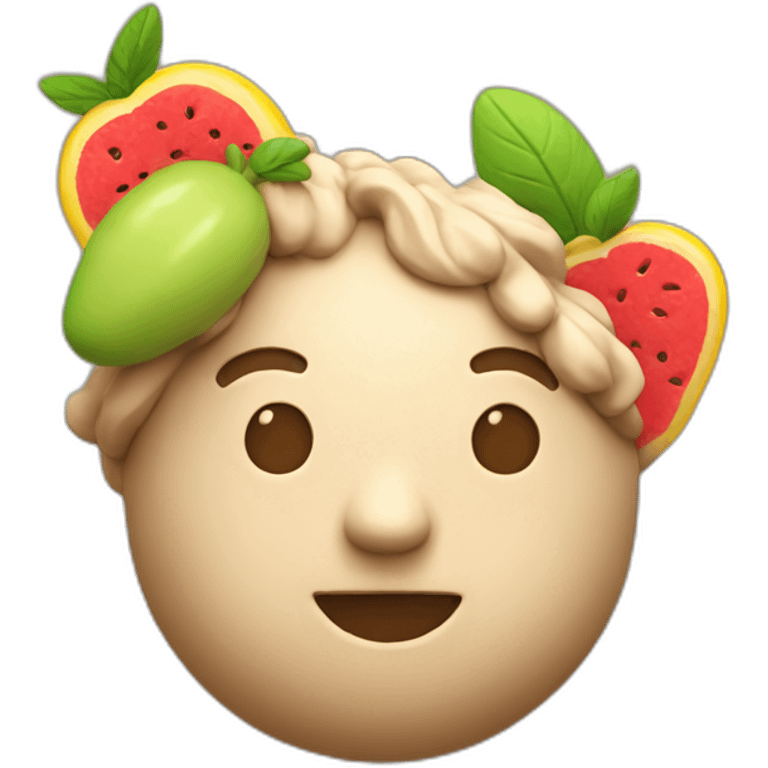 clay with fruits emoji