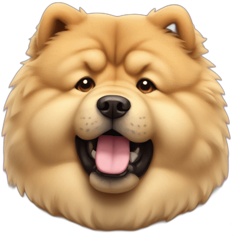 fluffy-chow-chow-dog emoji