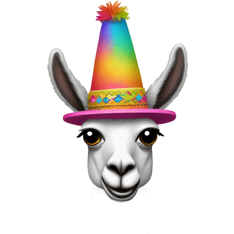 Llamas with hats emoji