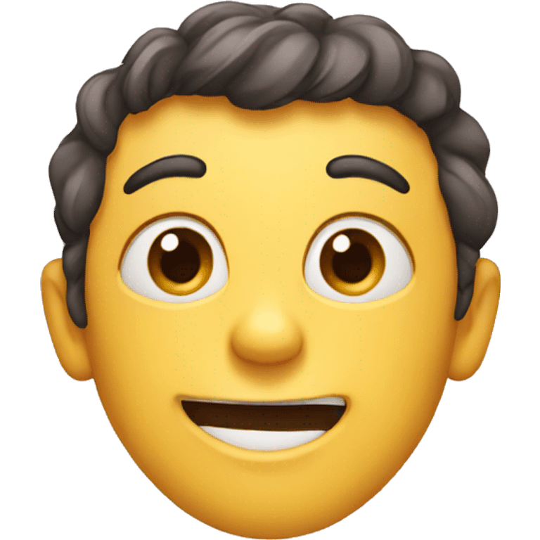 a emoji with no pupils and a huge grin emoji