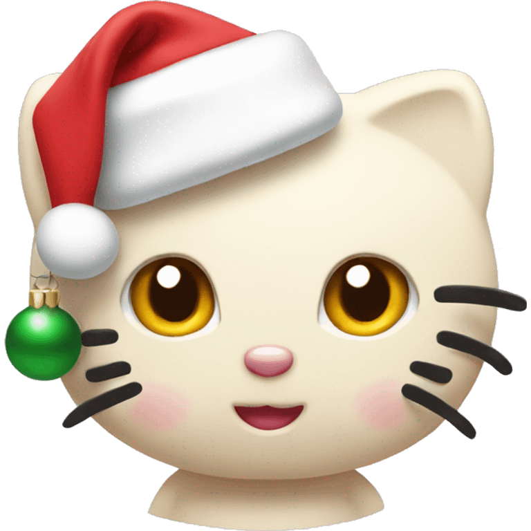 Christmas hello kitty emoji