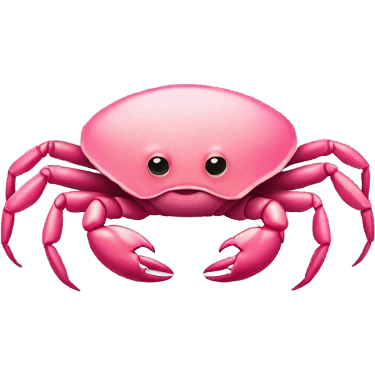 Pink crab emoji