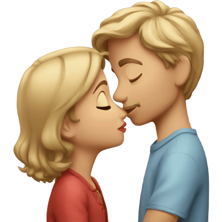 anna kissing a boy emoji