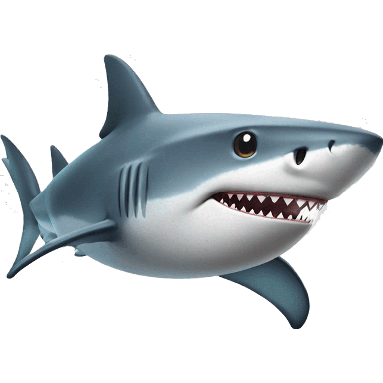 Shark with a cool top on emoji