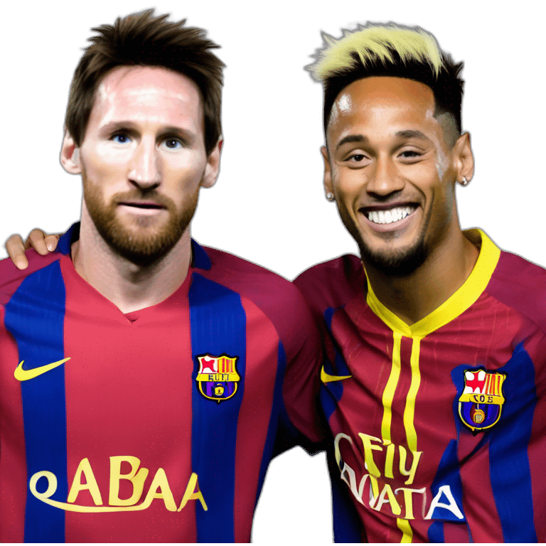 Messi and neymar emoji