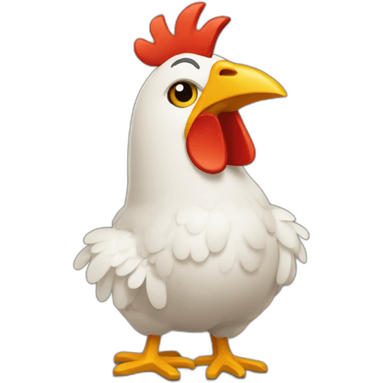 Un pollito pintor emoji