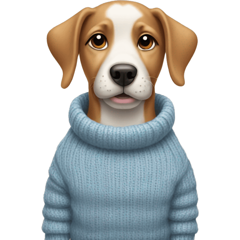 Dog wearing a sweater  emoji