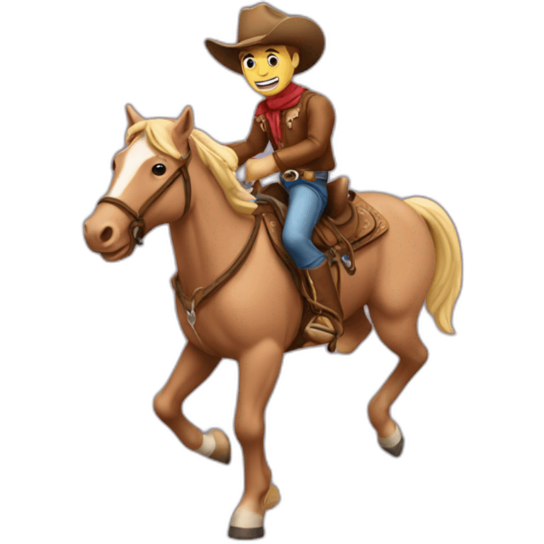 cowboy riding a horse emoji