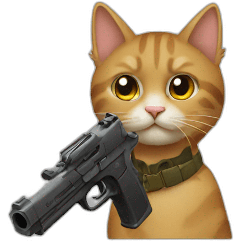 cat-with-a-gun emoji