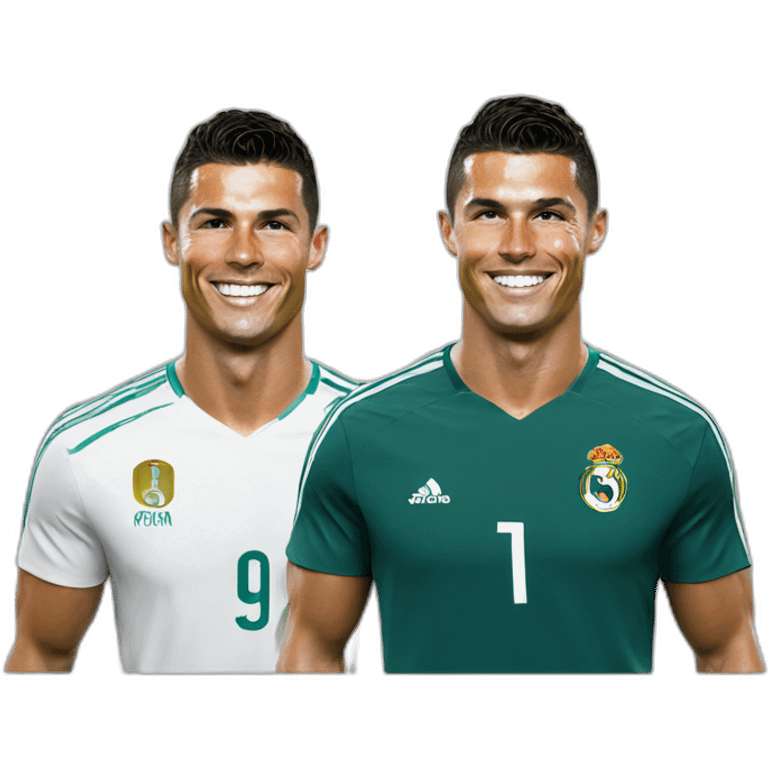 Cristiano Ronaldo smiling emoji