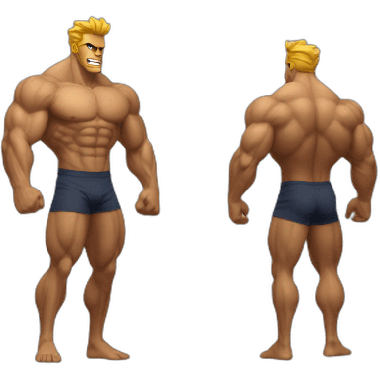 Giga chad qui fais de la muscu emoji