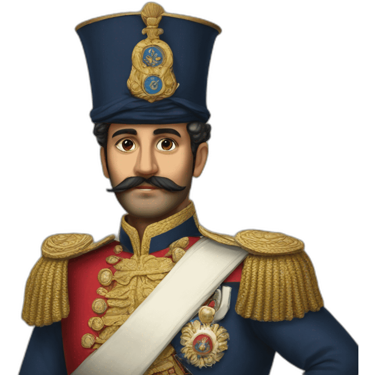 Sultan Mustafa 19th century wearing navy uniform emoji