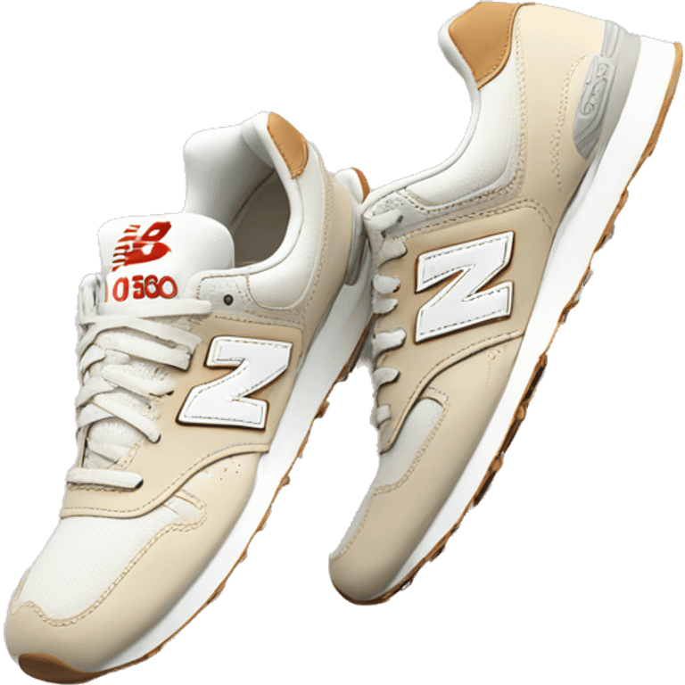 White and beige New Balance shoes emoji