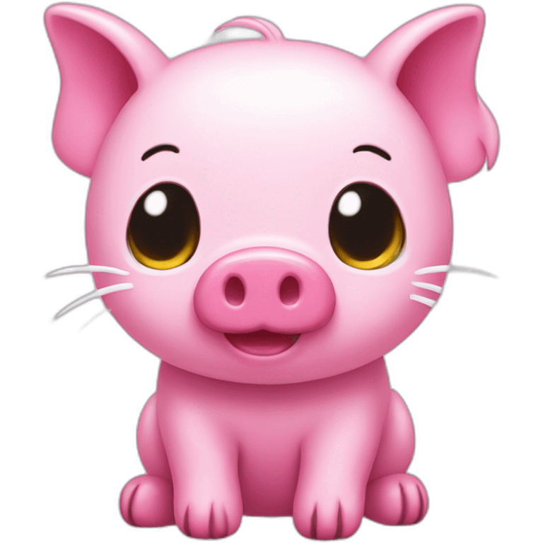 hello kitty pig emoji