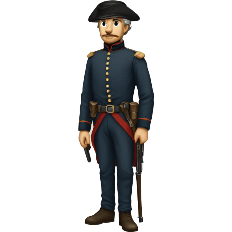 full length american civil war soldier emoji