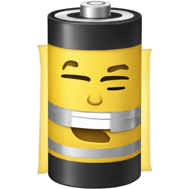 Yellow exhausted battery  emoji