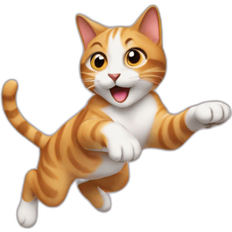 cat jumping emoji