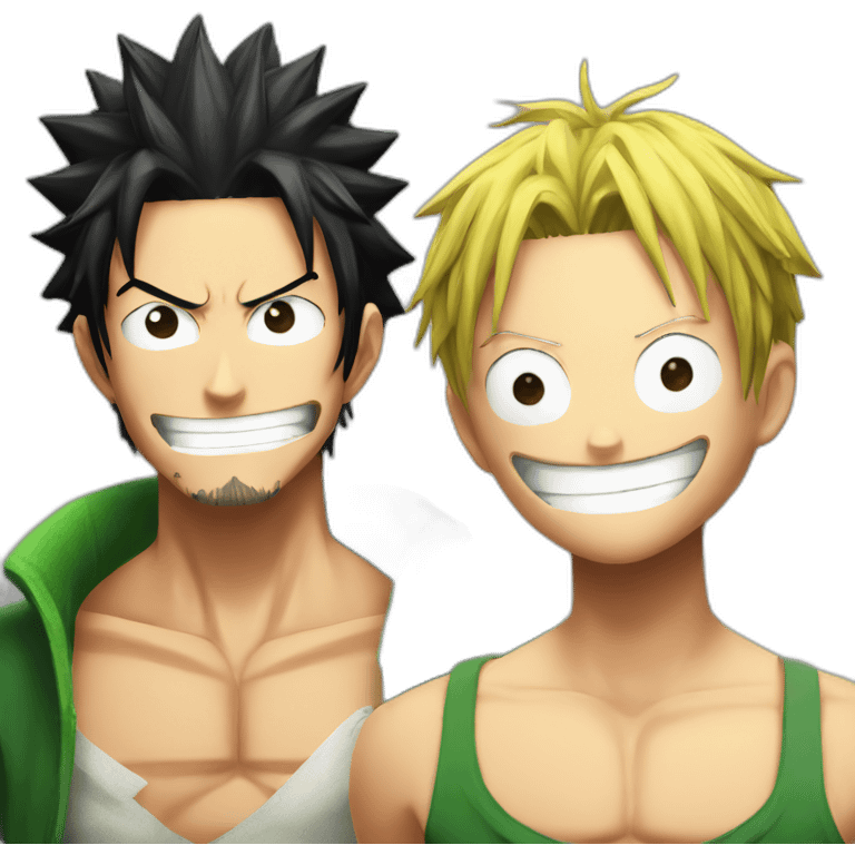 luffy & zoro emoji