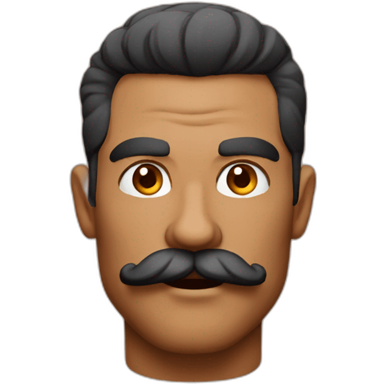 Muscle mustache expressive Cuban man emoji