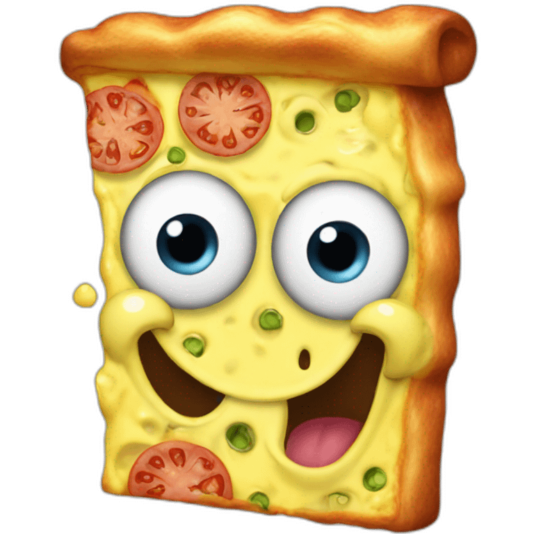 spongebob eating pizza emoji