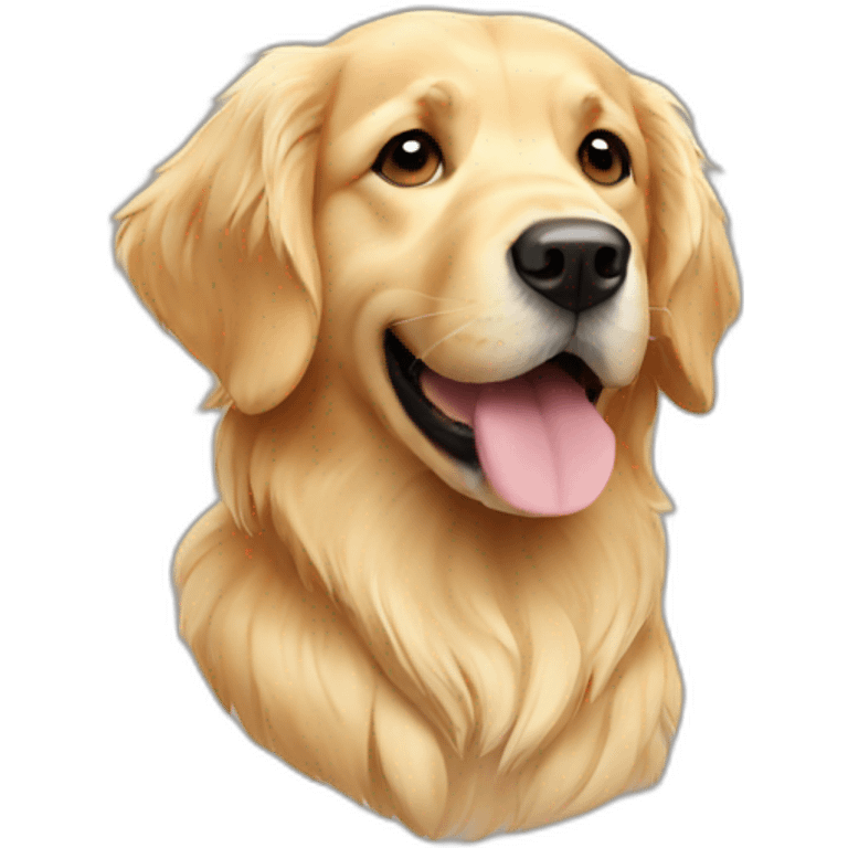 pale golden retriever emoji