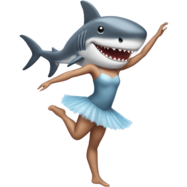 Shark ballerina emoji