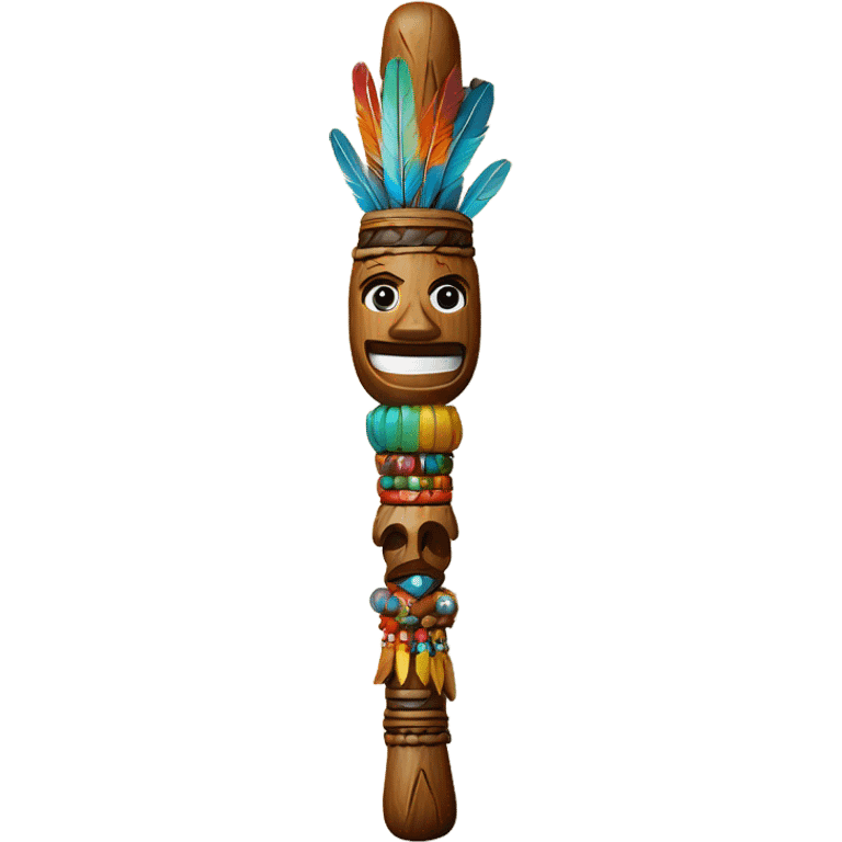 Talking stick emoji