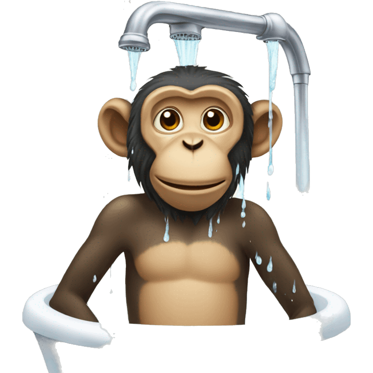 Monkey showering emoji