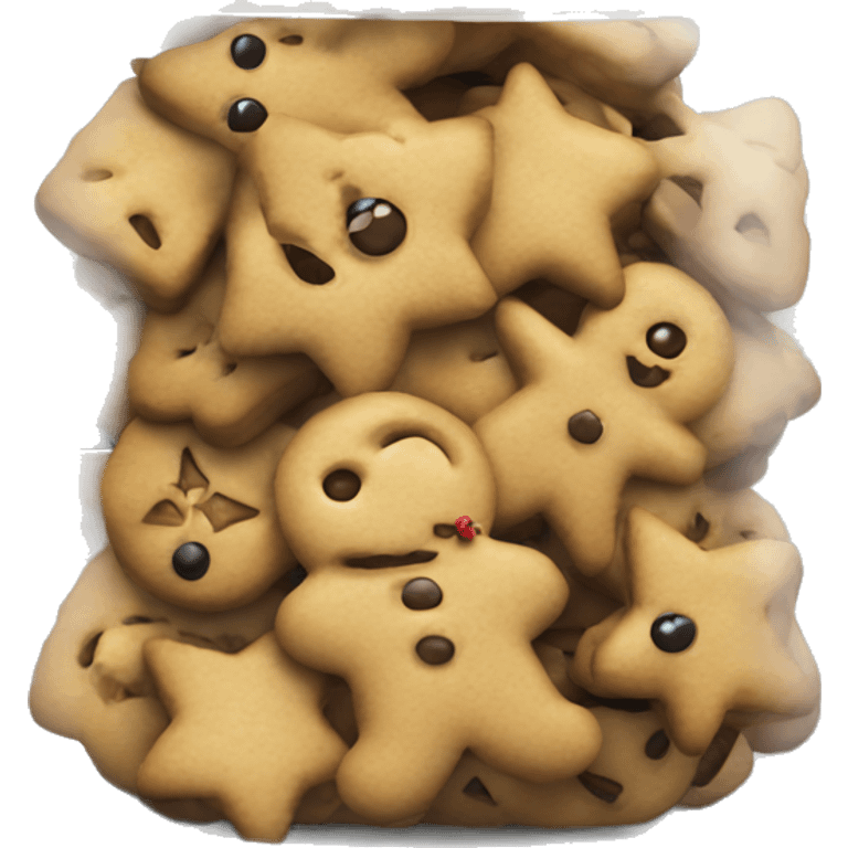 Cozy christmas cookies jar emoji