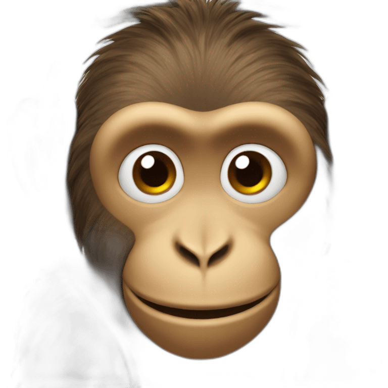 Monkey with spider body and headphones emoji