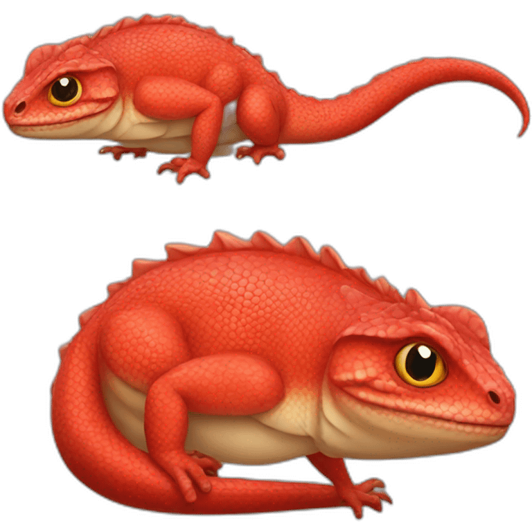 red fat lizard emoji