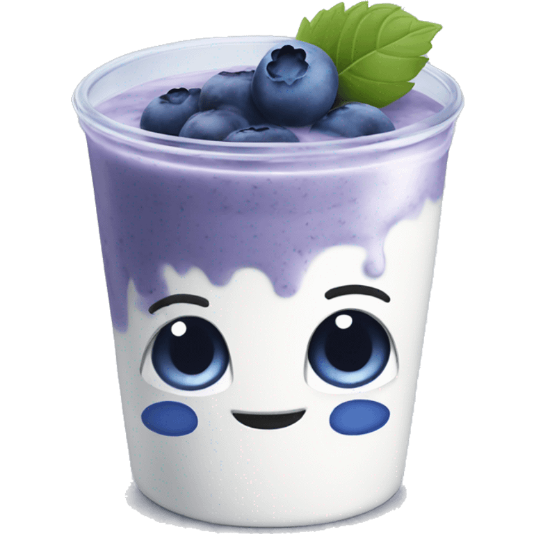 blueberry yogurt emoji