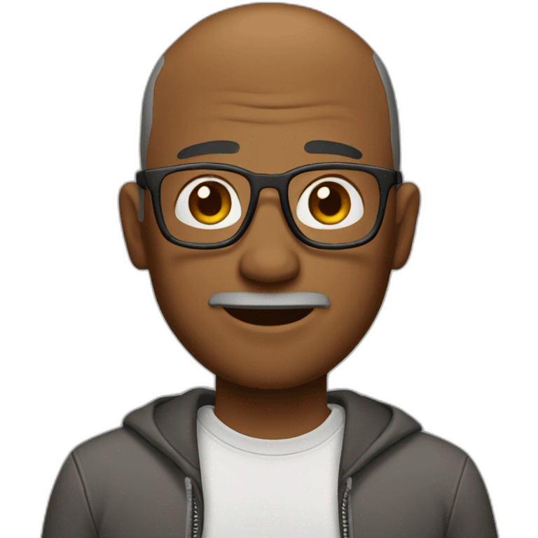 Guy with casual style at 50 emoji