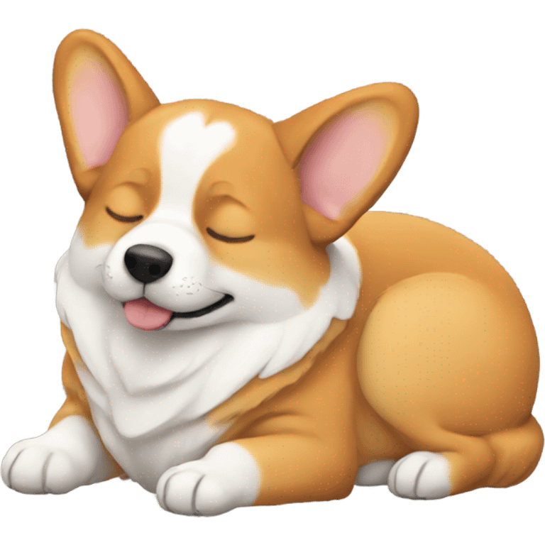 Sleeping corgi emoji