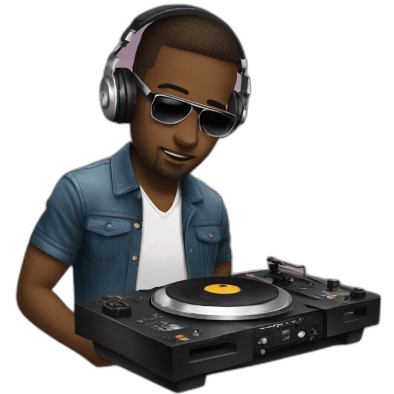 dj playing vinyls emoji