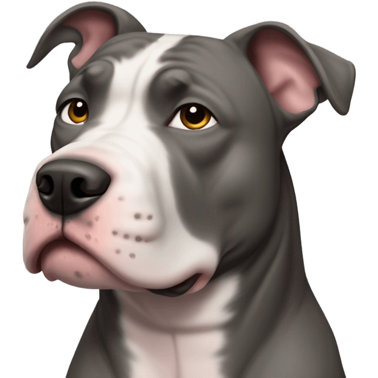 Grey pitbull emoji