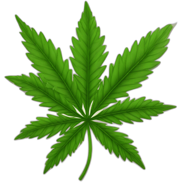 Flor de marihuana emoji