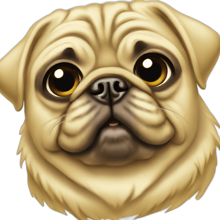 pug gold color meatl emoji