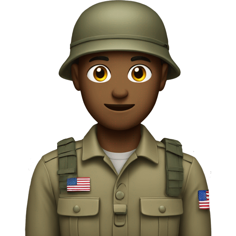 soldier with polo shirt  emoji