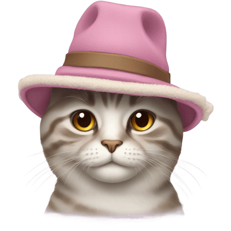 Cat with uggs and hat emoji