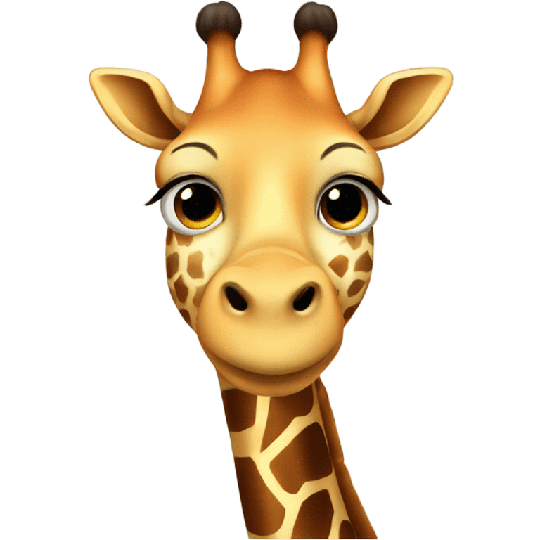 Overweight giraffe  emoji